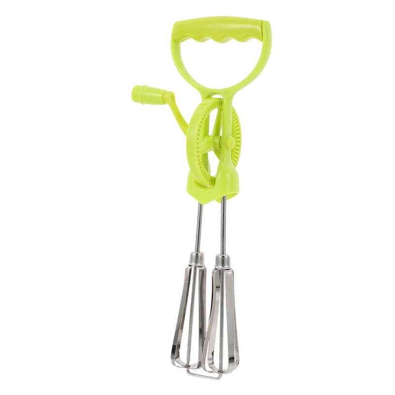 Manual Hand Crank Egg Beater Ergonomic Mixer Tool for Effortless Blending - Image 2
