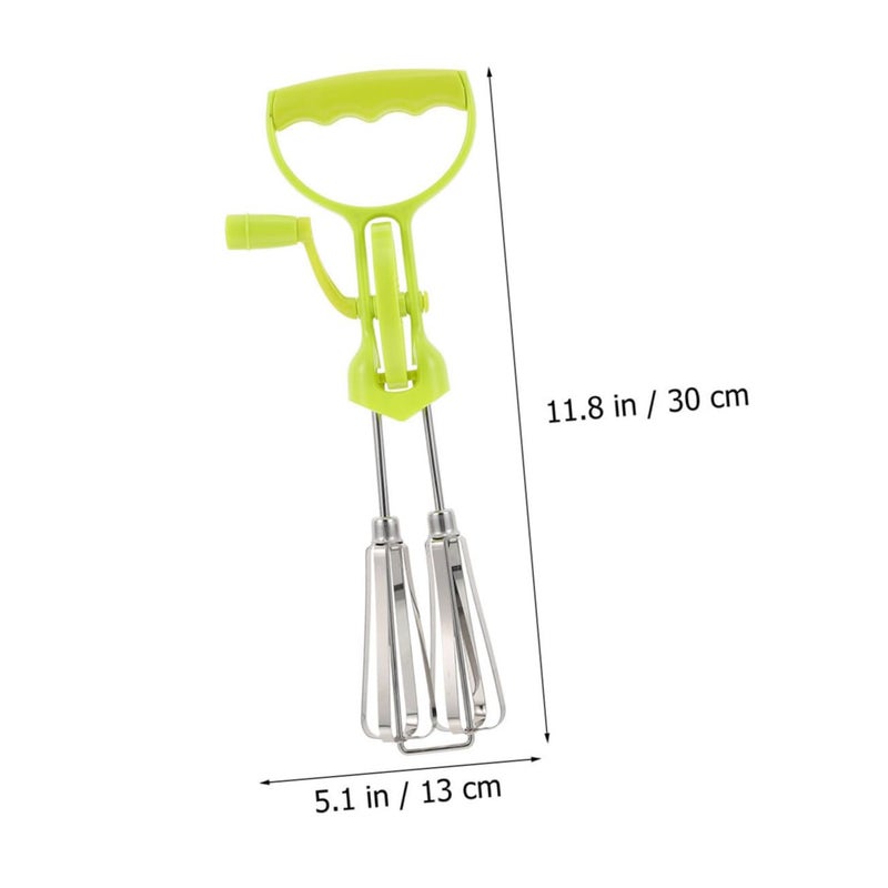 Manual Hand Crank Egg Beater Ergonomic Mixer Tool for Effortless Blending - Image 3