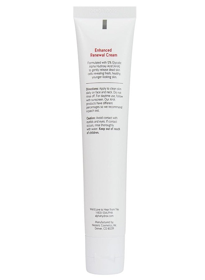 Alpha Skin Care Enhanced Renewal Cream, Anti-Aging Formula, 12% Glycolic Alpha Hydroxy Acid (AHA), Reduces Lines & Wrinkles, For Normal to Dry Skin, 2 oz, Pack of 2 - Image 5