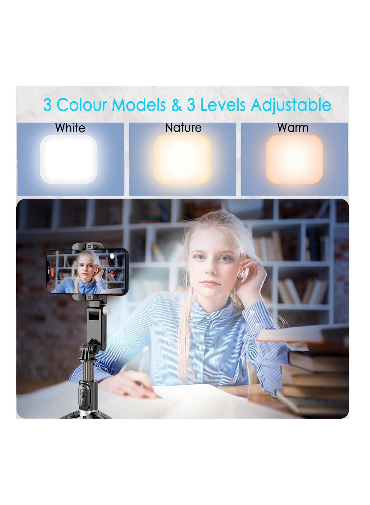 Anmi 1-Axis Auto Face Tracking Gimbal Stabilizer Tripod Selfie Stick