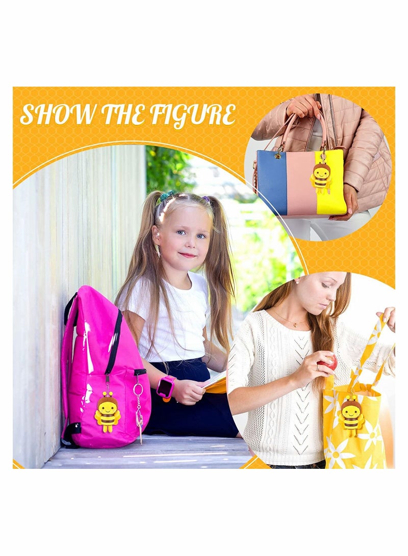 SYOSI 8 Pcs 5 Inch Stuffed Bees Plush Soft Bees Small Bee Stuffed Animal Realistic Cartoon Little Honey Bee Stuffed Toy Adorable Bee Doll for Bee Birthday Party Decorations DIY - Image 3