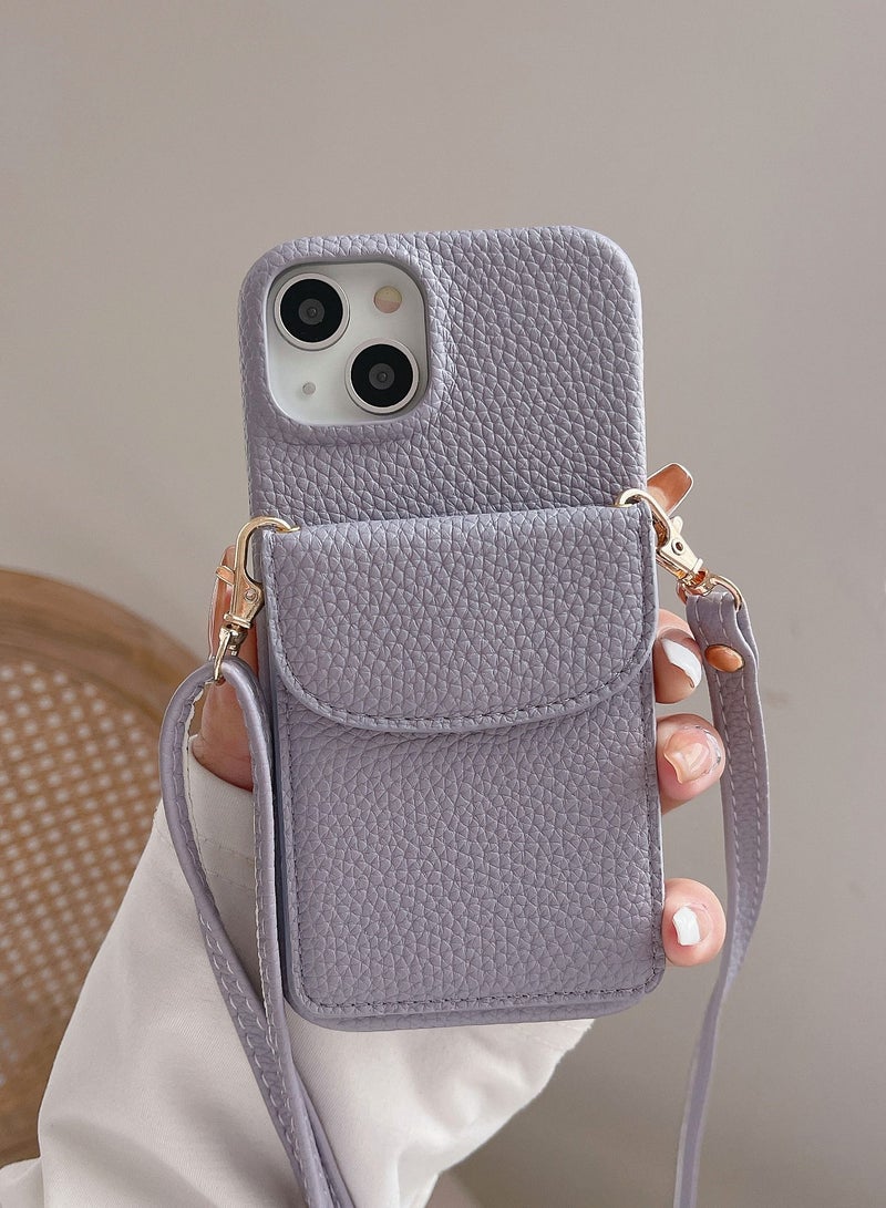 Suteni Back Cover Card Slots Leather Phone Case for iPhone