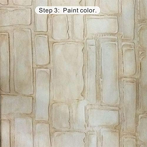Nichiyo 10'' Patterned Paint Roller for Wall Decoration Classic Brick Embossing Texture Rubber Roller Decorative Household DIY Paint Art Tool for Wall Decoration (EG726T) - Image 5