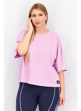 Women Crew Neck Short Sleeves Brand Logo T-Shirt, Pink - pzsku/ZD31D5FDAE17F37AD5D0DZ/45/_/1738678220/3eff2a1f-ff0c-41fe-8ea1-720c5c6f6849