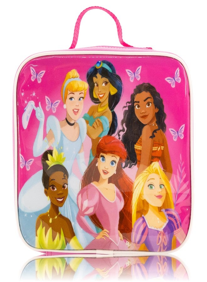Fast Forward Disney Princess Lunch Box for Kids | Insulated Lunch Bag Lunch Box for Girls, Boys, Unisex, Toddlers| Disney Princess Pink Reusable Lunchbox - Image 1
