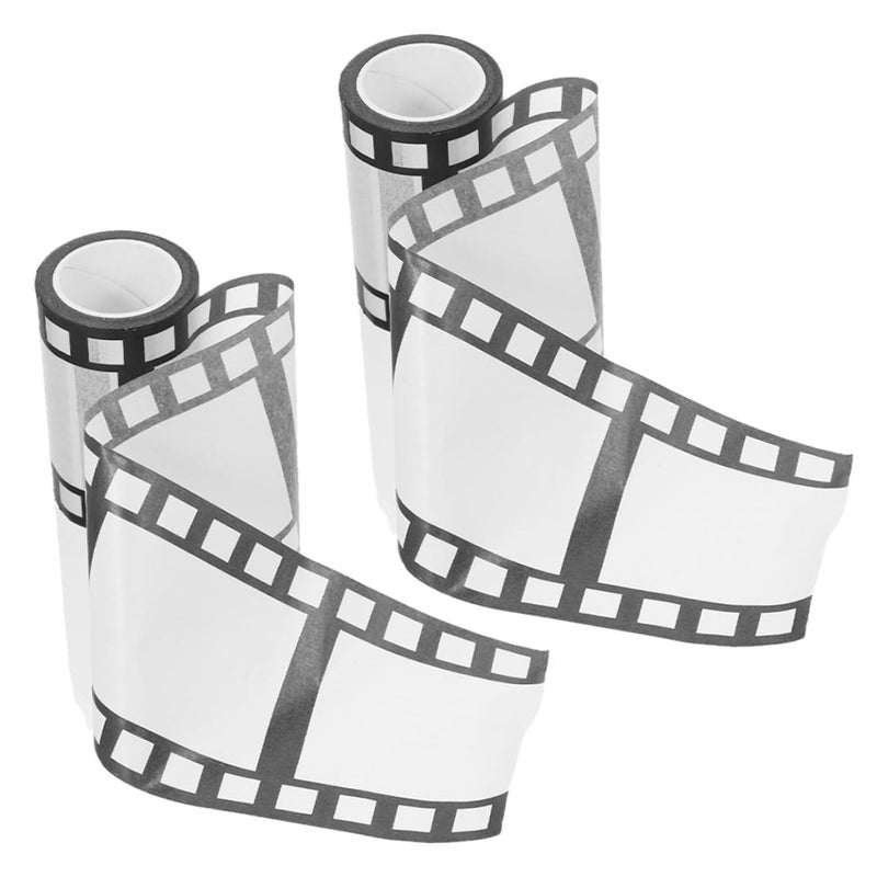 شريط لاصق إبداعي من نوع فيلم ستريب، عرضه 7.5 سم، بطول 10 أمتار، عبوة تحتوي على قطعتين، مناسب لمشاريع الاستخدام الشخصي (DIY) والحرف اليدوية، وكذلك للاستخدام في الديكور والمكتب - Image 1