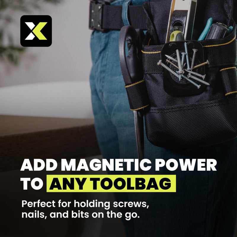 KLX Tools - Magnetic Tool Holder - Strong Clip-On Belt Magnet Holster for Screws, Nails, Drill Bits, Hammer, Sockets, Pliers, Screw Drivers, Trowel, Wrench, or Any Magnetic Tools - Image 5