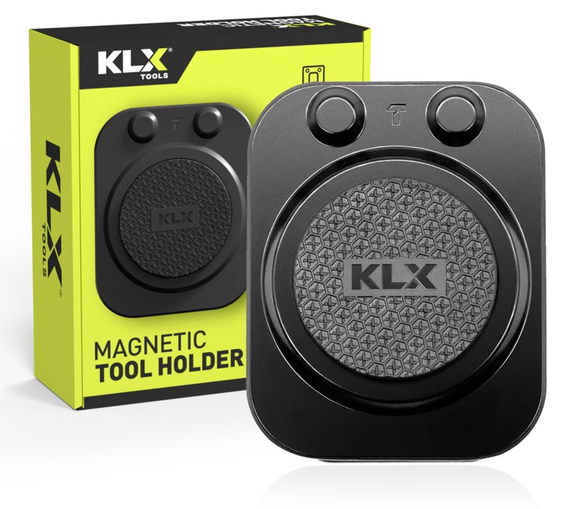 KLX Tools - Magnetic Tool Holder - Strong Clip-On Belt Magnet Holster for Screws, Nails, Drill Bits, Hammer, Sockets, Pliers, Screw Drivers, Trowel, Wrench, or Any Magnetic Tools - Image 1