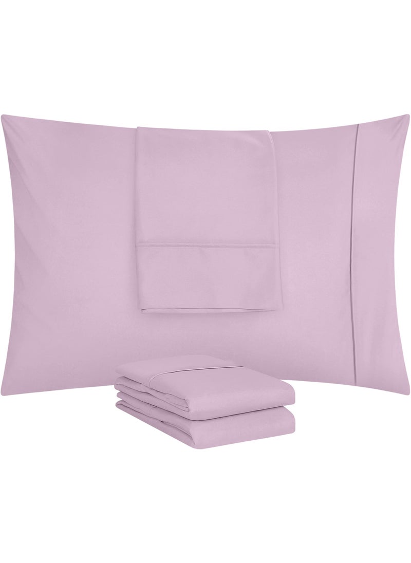 Utopia Bedding Utopia Bedding Queen Pillow Cases - 4 Pack - Envelope Closure - Soft Brushed Microfiber Fabric - Shrinkage and Fade Resistant Pillow Covers Queen Size 20 X 30 Inches (Queen  Lavender)  - Image 5