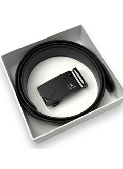 CALVIN KLEIN JEANS PLUS Calvin Klein Black Leather Belt For Men  - Image 1