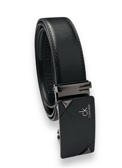 CALVIN KLEIN JEANS PLUS Calvin Klein Black Leather Belt For Men  - Image 2