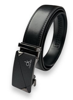 CALVIN KLEIN JEANS PLUS Calvin Klein Black Leather Belt For Men  - Image 3