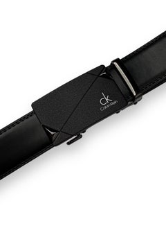 CALVIN KLEIN JEANS PLUS Calvin Klein Black Leather Belt For Men  - Image 4