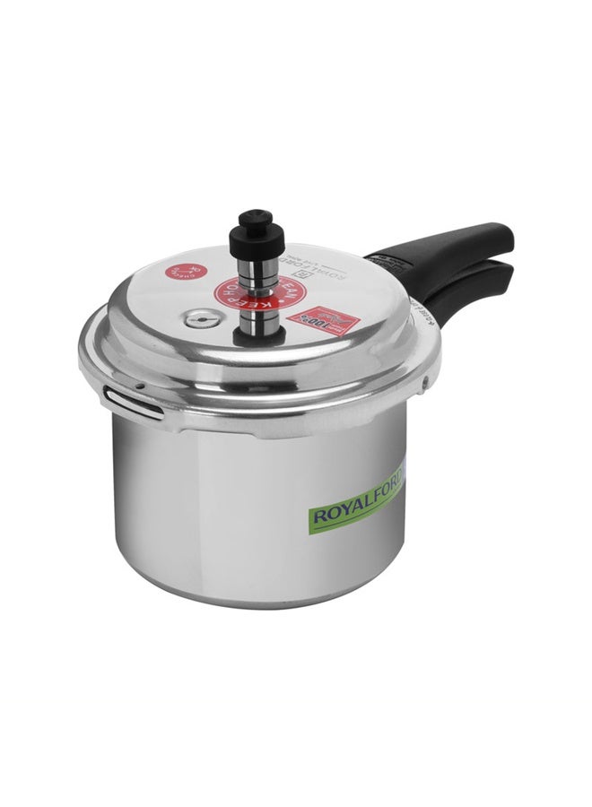 Royalford Pressure Cooker Induction Base Durable Aluminium Construction Uniform Heating Convenient To Use 38X24.5X19 Cm Multicolour 5Liters - Image 4