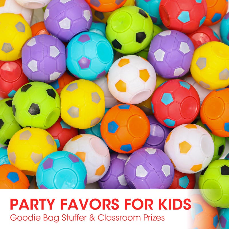 AZEN 32 Pcs Soccer Party Favors for Kids 4-8 8-12, Mini Fidget Spinners Soccer Ball Toys, Goodie Bags Stuffers for Birthday Party, Treasure Box Toys for Classroom, Return Gifts for Kids - Image 4