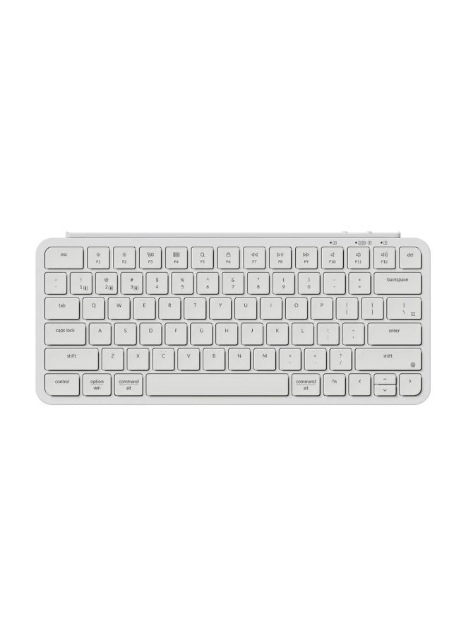 كيشرون لوحة مفاتيح Keychron B1 Pro اللاسلكية فائقة النحافة، بتصميم 75%، وتقنية بلوتوث 5.2 + 2.4 جيجاهرتز + منفذ USB-C، ومفاتيح منخفضة الارتفاع بمفاتيح مقصية، ودعم لأجهزة متعددة، ومتوافقة مع نظامي التشغيل ماك وويندوز، وتدعم اللغتين الإنجليزية والعربية، ولونها أبيض عاجي | B1P-K8-AR - Image 1