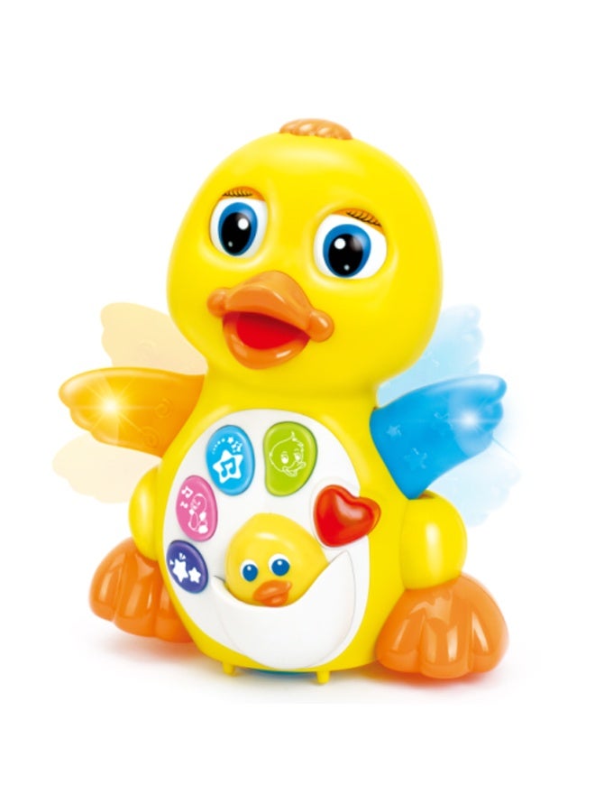 Hola Dancing Duck - Interactive Toy with Music, Dancing, Flapping Ears, and Sound Effects, Promotes Crawling, Motor Skills, and Cognitive Development for Toddlers 12M+ - Image 4