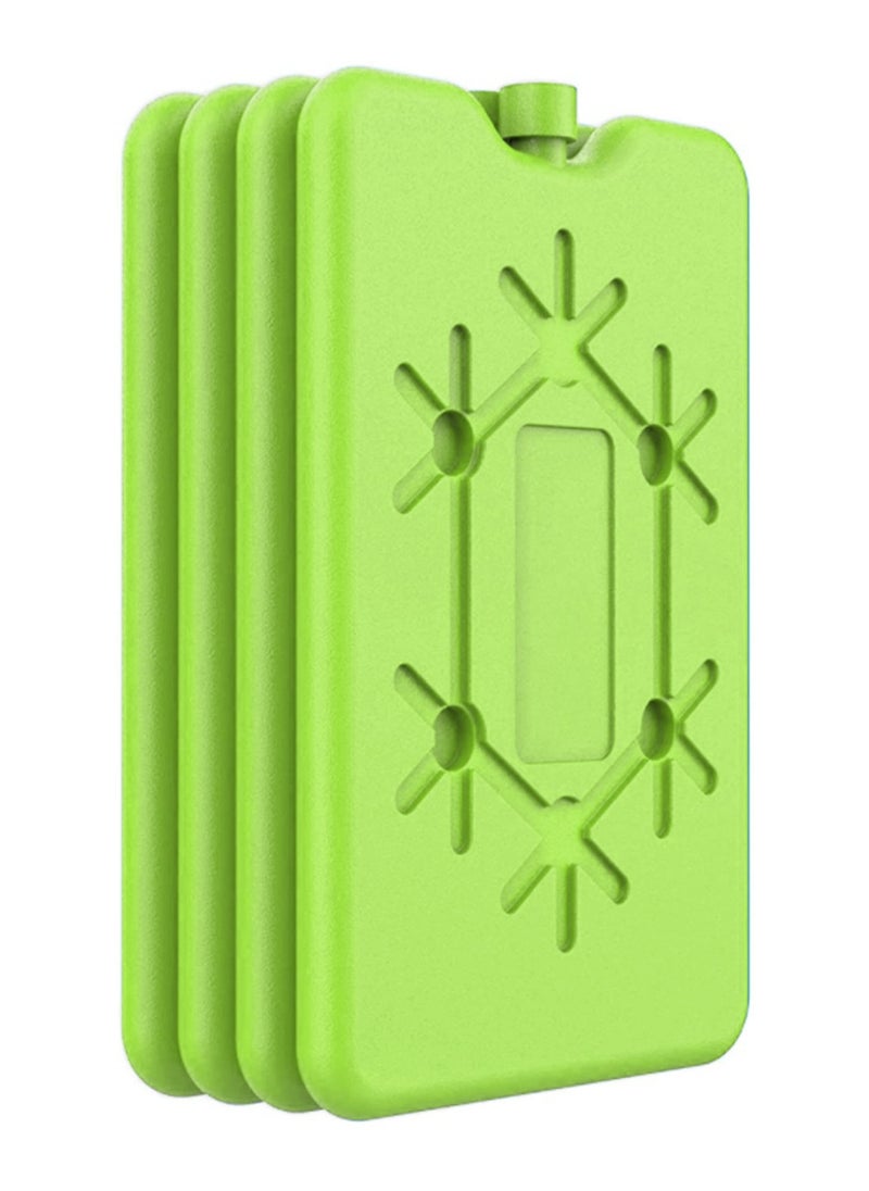 sokany 4 Pcs Ice Packs for Lunch Box, Reusable Ultra Thin Freezer Packs, Long Lasting for Coolers, Cooler Bag for Work, School, Picnic. Keep Food Fresh, Lightweight Design for Easy Carrying (Green)  - Image 1