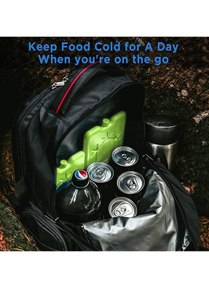 sokany 4 Pcs Ice Packs for Lunch Box, Reusable Ultra Thin Freezer Packs, Long Lasting for Coolers, Cooler Bag for Work, School, Picnic. Keep Food Fresh, Lightweight Design for Easy Carrying (Green)  - Image 4