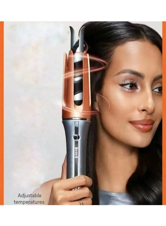 مكواة تجعيد الشعر الأوتوماتيكية - أداة تصفيف فورية بلمسة واحدة لتجعيدات وتموجات تدوم طويلاً - Image 2