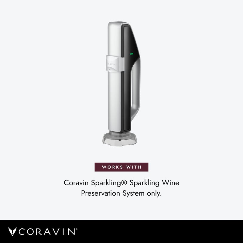 CORAVIN Sparkling Stoppers Preserve Wine for 4 Weeks 2 Stoppers for Champagne, Other Sparkling Wines - Image 5