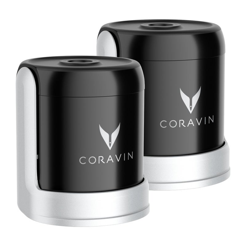 CORAVIN Sparkling Stoppers Preserve Wine for 4 Weeks 2 Stoppers for Champagne, Other Sparkling Wines - Image 1