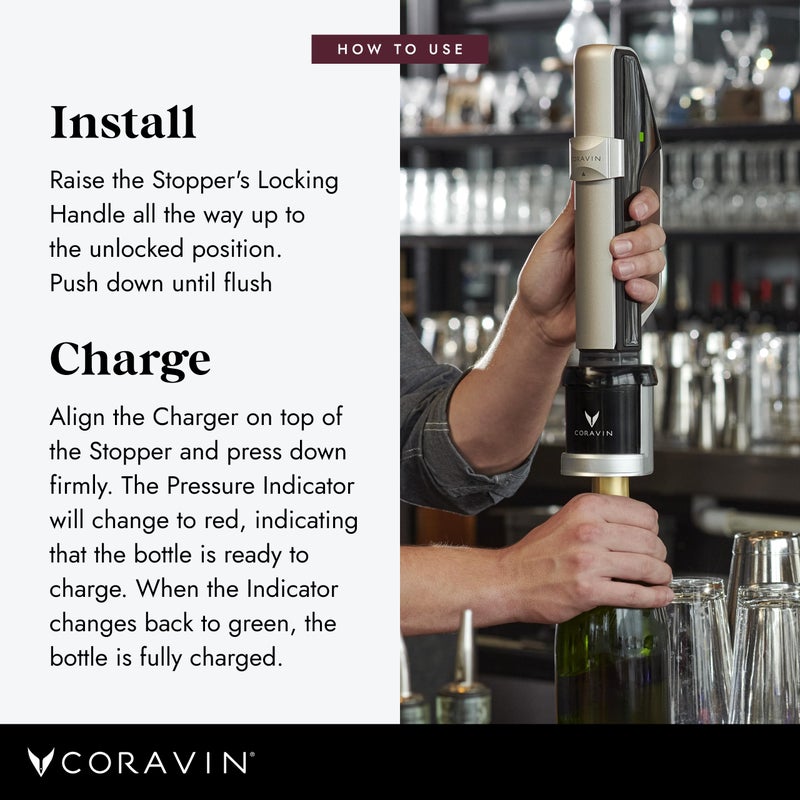 CORAVIN Sparkling Stoppers Preserve Wine for 4 Weeks 2 Stoppers for Champagne, Other Sparkling Wines - Image 4