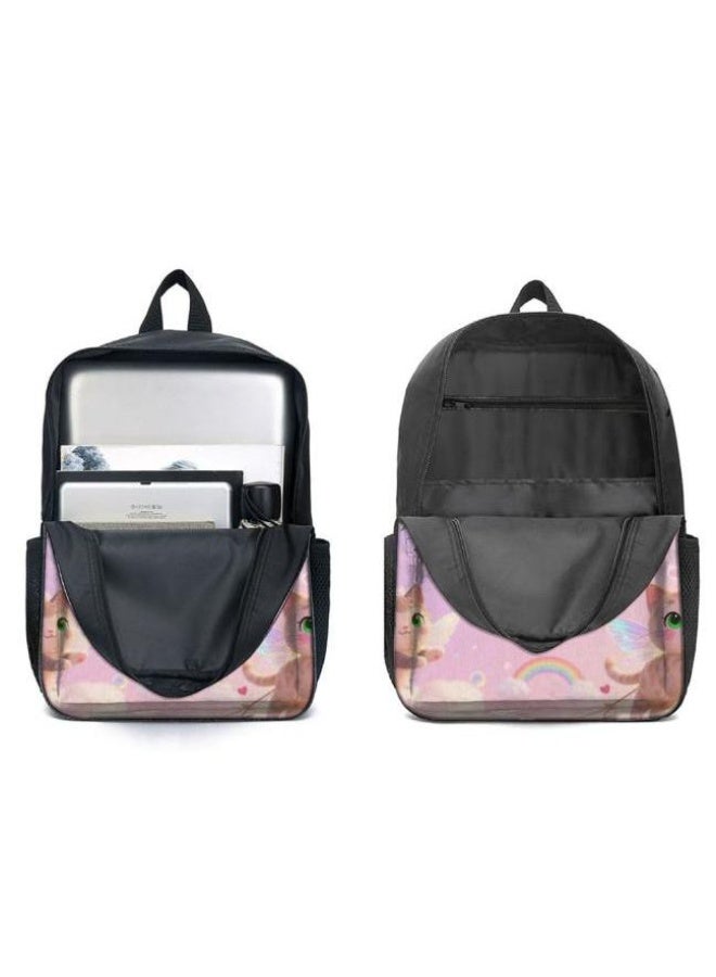 واضح من النار حقيبة ظهر + حقيبة يد + حقيبة قرطاسية | حقيبة كرتونية من ثلاث قطع، سهلة التعامل مع مناسبات مختلفة (متوفرة للطلاب والأطفال والأصدقاء في النزهايات وتسلق الجبال والتعليم وما إلى ذلك) | موسم العودة إلى المدرسة / هدايا المهرجان - 64 - Image 4