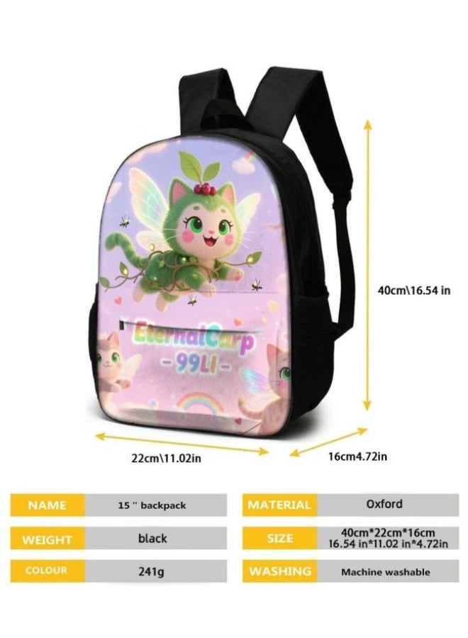 واضح من النار حقيبة ظهر + حقيبة يد + حقيبة قرطاسية | حقيبة كرتونية من ثلاث قطع، سهلة التعامل مع مناسبات مختلفة (متوفرة للطلاب والأطفال والأصدقاء في النزهايات وتسلق الجبال والتعليم وما إلى ذلك) | موسم العودة إلى المدرسة / هدايا المهرجان - 64 - Image 5