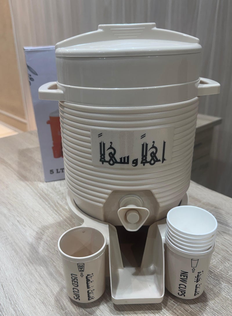 Zamzam Water Tank 5L Beige.  - Image 1