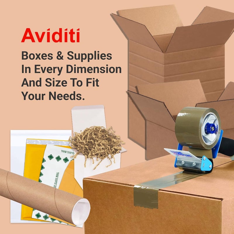 BOX USA صناديق شحن صغيرة 12"L x 12"W x 12"H 25-عبوة - صندوق كرتوني مضلع للنقل، البريد، التعبئة، التغليف والتخزين - Image 5