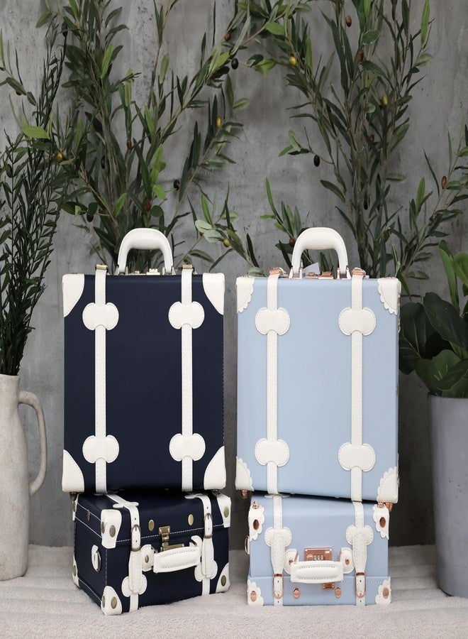DAISY FIELDS Baby boy keepsake trunk. Azul & Marine Blue Collection. Keepsake suitcase. Designed in Spain (Azul, Petite) - Image 4
