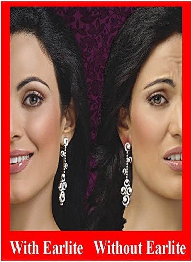 EarLite 120 (60 Ea X 2 packs) Invisible Earring Ear Support Waterproof Patches in ZipLock Pouch - Made in USA - Image 3