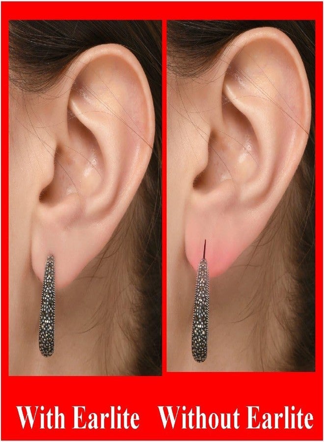 EarLite 120 (60 Ea X 2 packs) Invisible Earring Ear Support Waterproof Patches in ZipLock Pouch - Made in USA - Image 4
