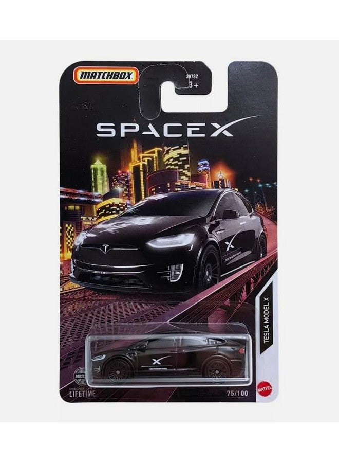 MATCHBOX Matchbox Tesla Model X SpaceX Crew Transport Vehicle, 1:64 Scale, Die-Cast 