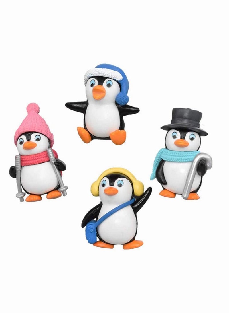 Y&D Penguin Ornaments, SYOSI Cute Characters Toys Mini Figure Collection Playset, Cake Topper, 8 Pieces - Image 2