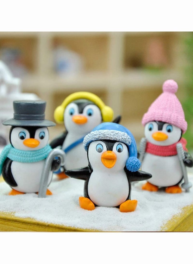 Y&D Penguin Ornaments, SYOSI Cute Characters Toys Mini Figure Collection Playset, Cake Topper, 8 Pieces - Image 4
