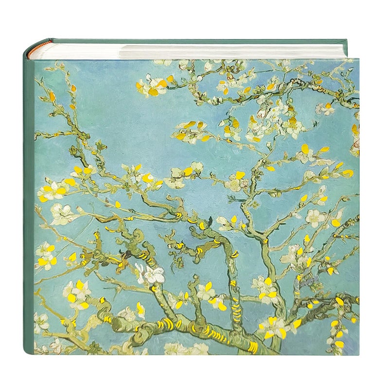 kuword Van Gogh Almond Blossom Photo Album 4x6 with Writing Space 200 Pockets New Baby & Wedding Gift, Floral Memory Book for Blooming Life -Kuword - Image 1
