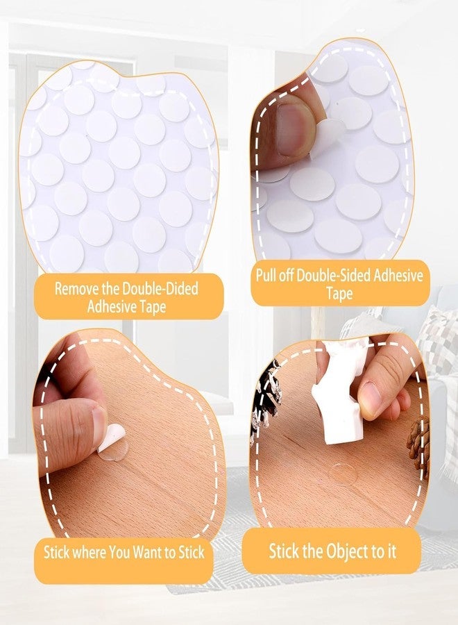 PIERCELL ENTERPRISE Piercell 80 pcs Clear Sticky Tack Adhesive Poster Putty, Removable Gel Glue Dot Stickers, No Trace Mounting Putty for Wall Hanging Picture, Balloons Festival Party Decoration - Image 3