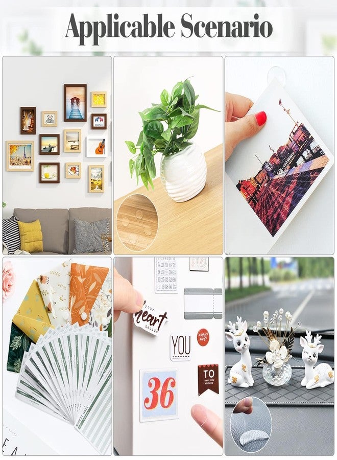 PIERCELL ENTERPRISE Piercell 80 pcs Clear Sticky Tack Adhesive Poster Putty, Removable Gel Glue Dot Stickers, No Trace Mounting Putty for Wall Hanging Picture, Balloons Festival Party Decoration - Image 5