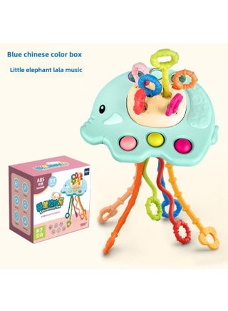 Tiktok's Same Style Children's Finger Pumping Lala Le Infant Educational Toys Can Be Pressed Bite Grip Exercise-Color:Light Blue Elephant Pumping Music ] - pzsku/ZD31E29ED85B8C04FB581Z/45/1746213126/26a46dad-600c-49ed-a1f9-8f118a4c6e59