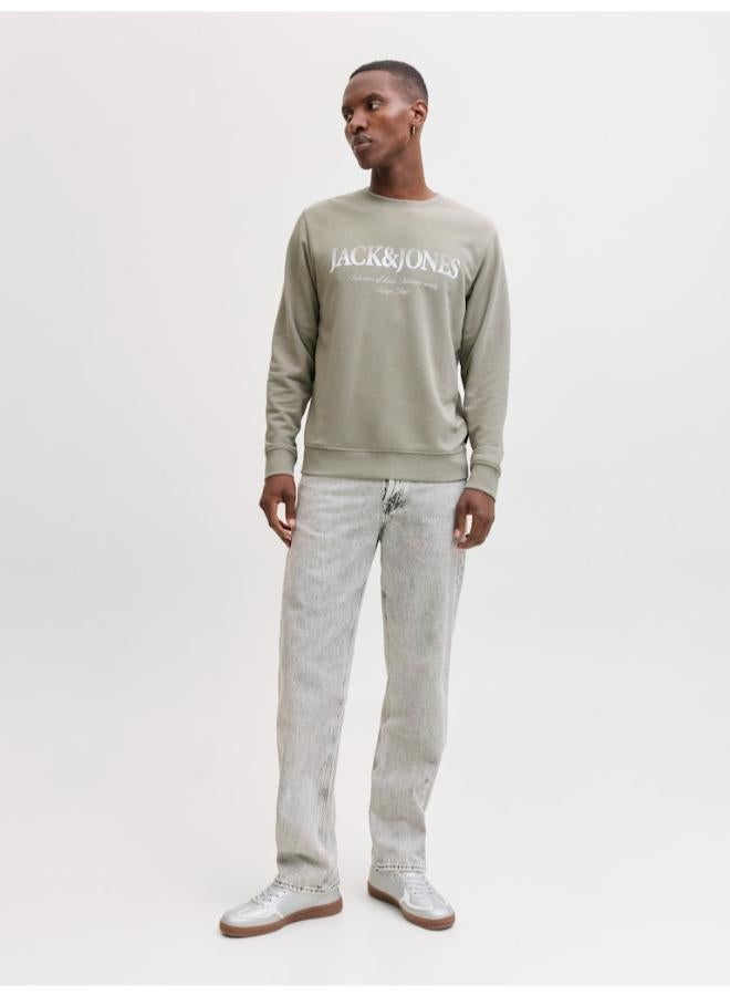 JACK & JONES Printed Crew Neck Sweatshirt - Image 4
