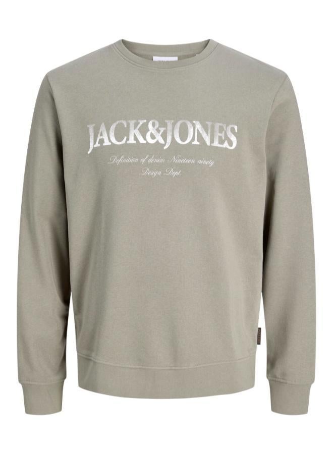 JACK & JONES Printed Crew Neck Sweatshirt - Image 5