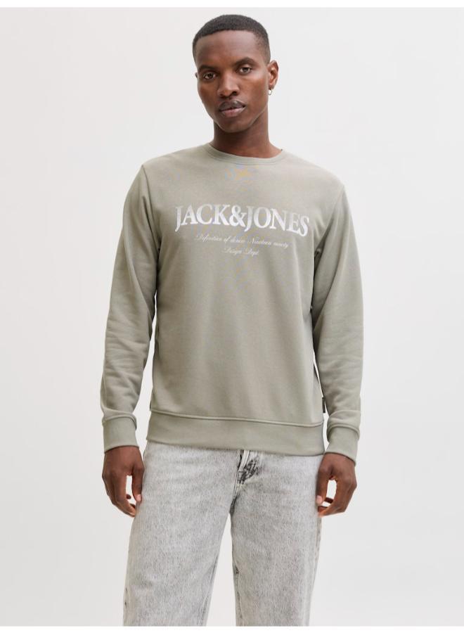 JACK & JONES Printed Crew Neck Sweatshirt - Image 1