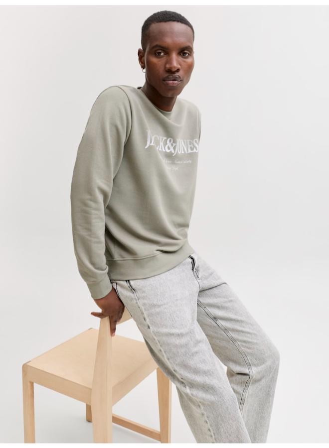 JACK & JONES Printed Crew Neck Sweatshirt - Image 3