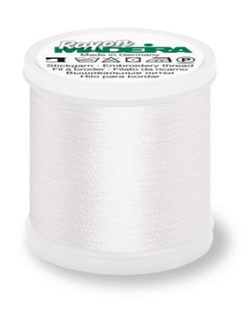 Madeira M98401001 Machine Embroidery Thread 1001 White 200 m