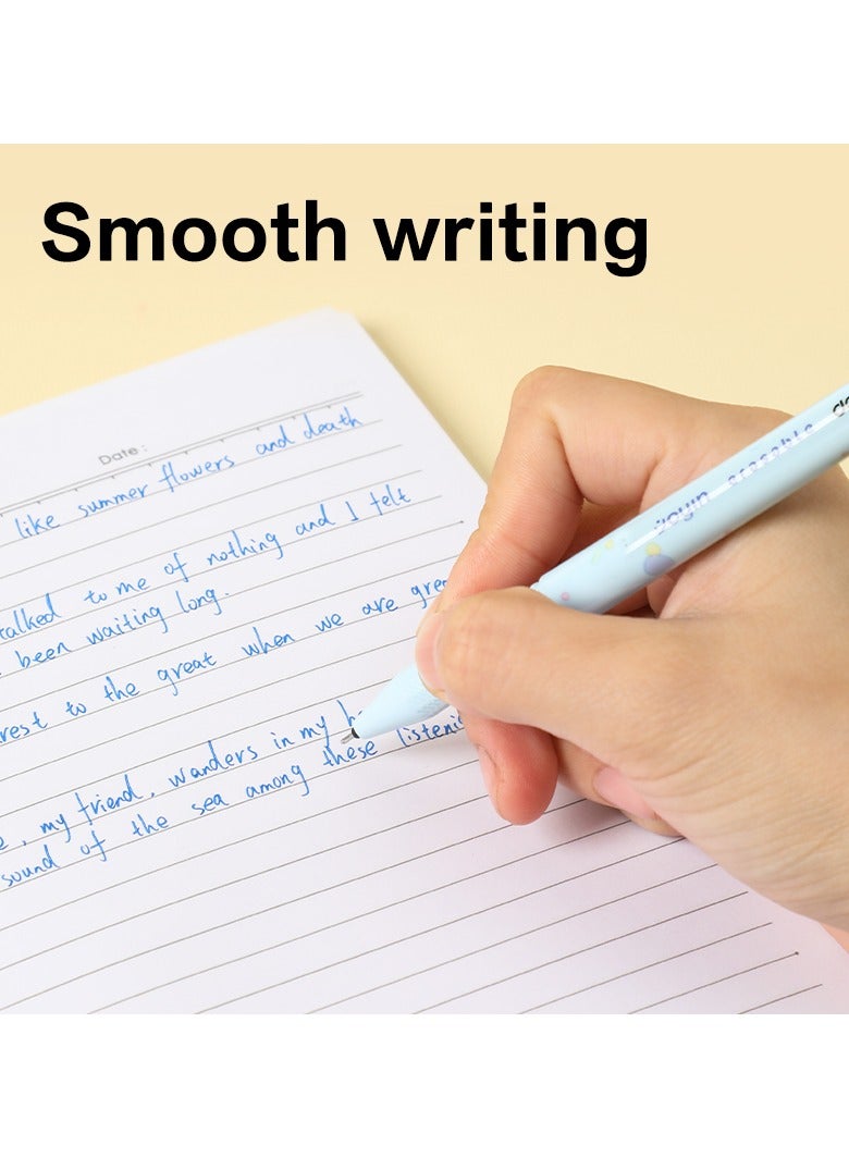 ديليEG161P-BL قلم جيل قابل للمسح 0.5 ملم حبر أزرق، 12 قطعة – مثالي للكتابة السلسة والخالية من الأخطاء - Image 2