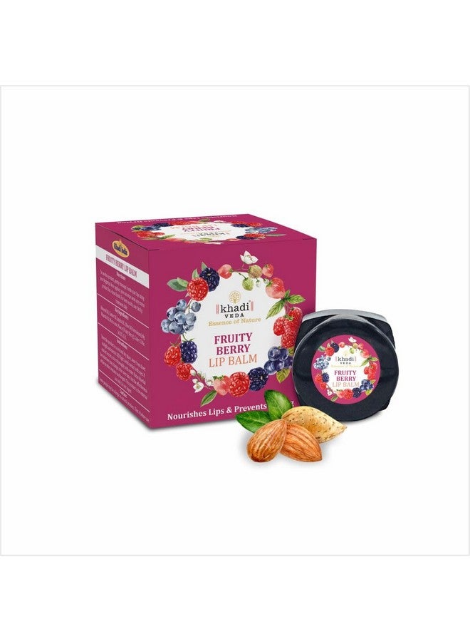 khadi veda Fruity Berry Lip Balm 15Gm Tube For Soft And Smooth Lips Hydration & Moisturization Suitable For Unisex(Pack Of 2) - Image 2