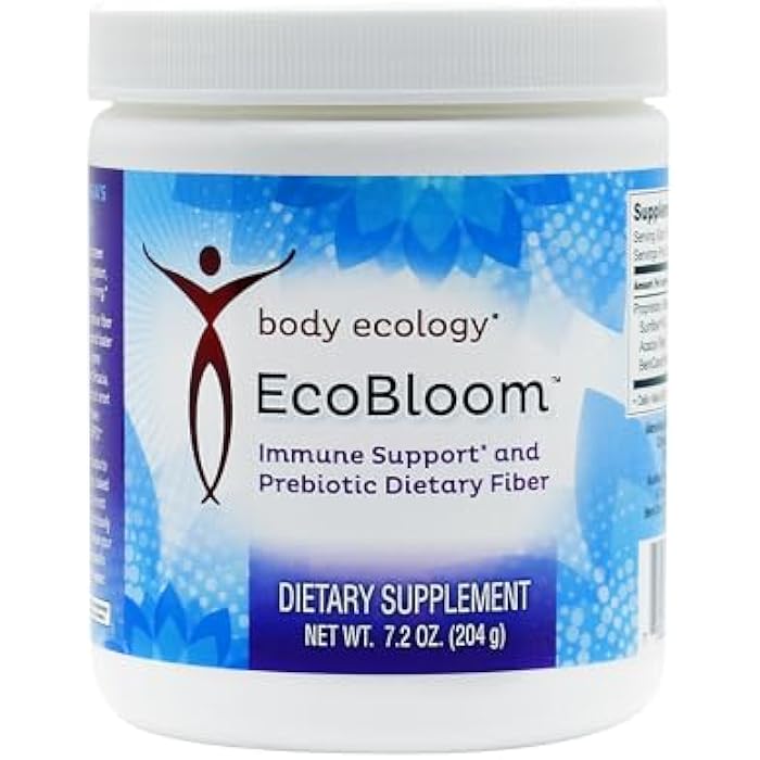 Bodycology Body Ecology EcoBloom Immune Support | Prebiotic Dietary Fiber | Stomach Friendly | 7.2oz Reusable Container Powder - Image 1