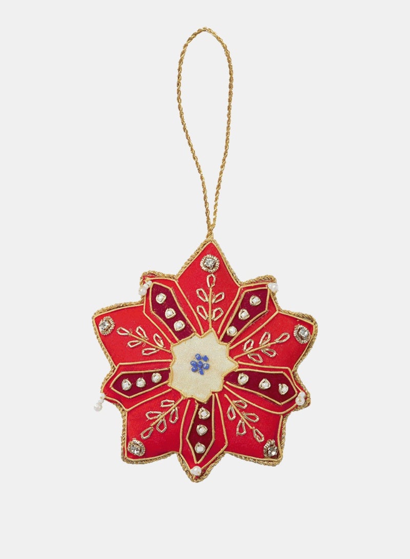 Baci milano Christmas decoration FABRIC HANDMADE ORNAMENTS XMAS STAR - Image 1